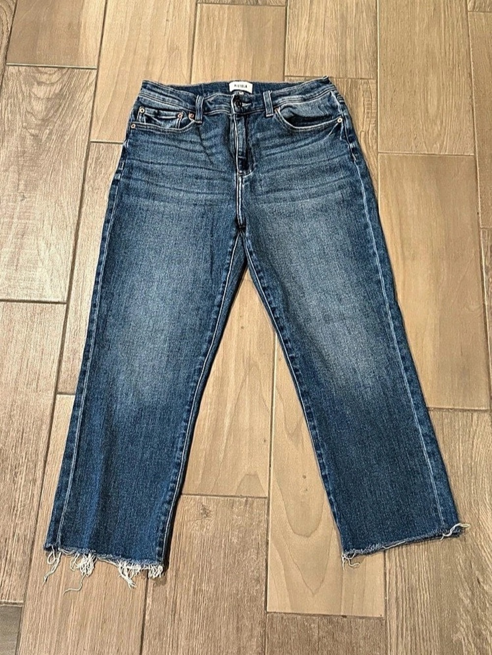 PISTOLA Straight Leg Raw Hem Jeans Waist 30